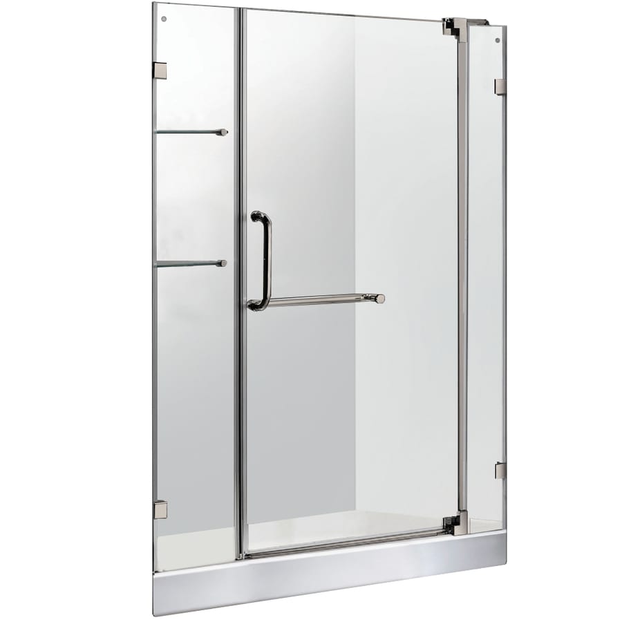VIGO VG6042BNCL48WS 42-in to 48-in Frameless Pivot Shower Door
