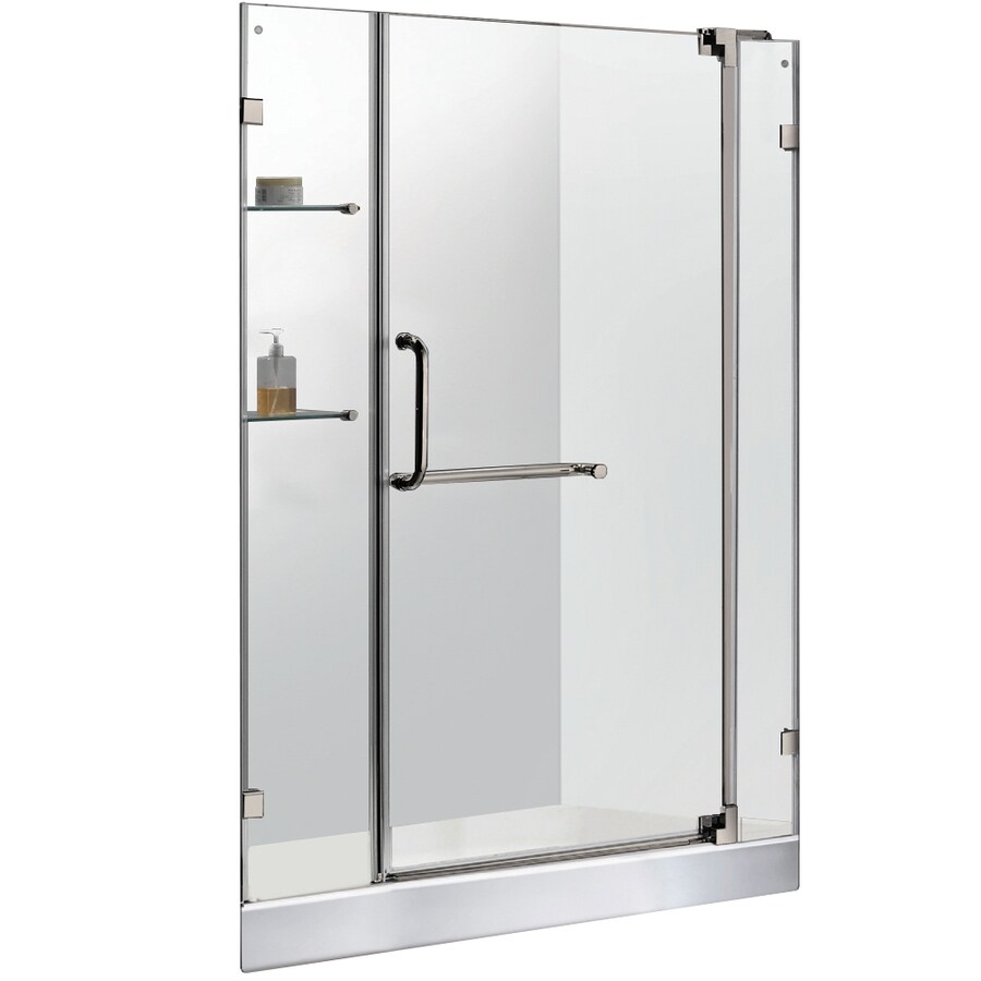 VIGO VG6042BNCL48WM 42-in to 48-in Frameless Pivot Shower Door
