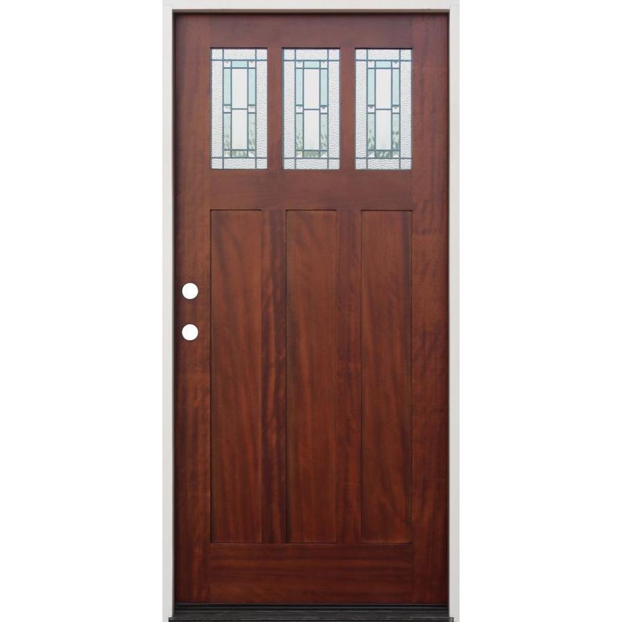 Creative Entryways Craftsman Decorative Glass Right Hand Inswing