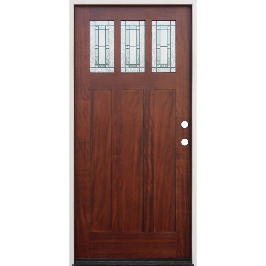 Creative Entryways Craftsman Decorative Glass Left Hand Inswing