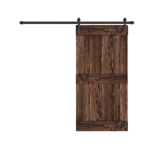Creative Entryways Sliding barn door 36in x 84in Espresso Stained 2