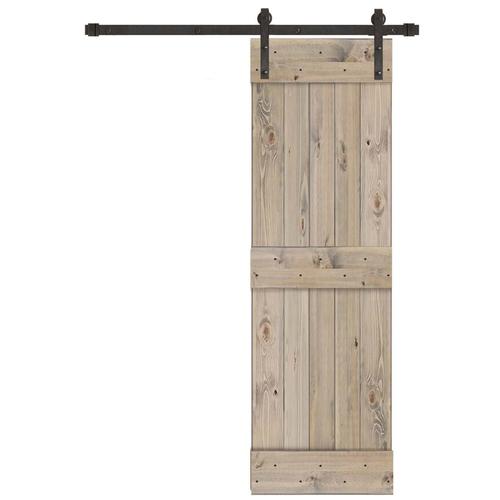 Creative Entryways Weathered Gray Stained 2Panel Square