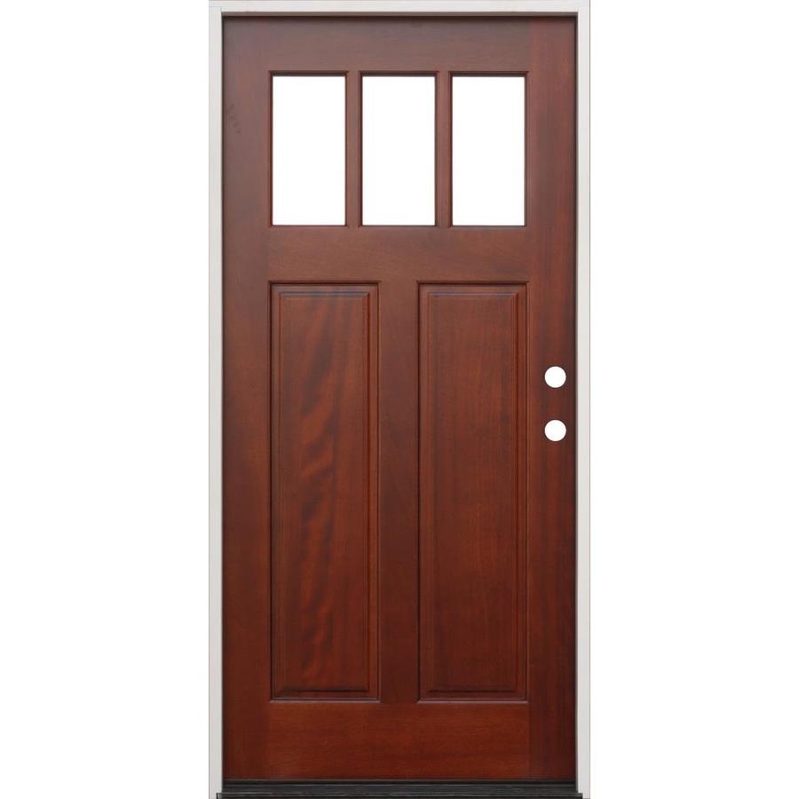 Craftsman Mahogany Entry Doors At Lowes Com