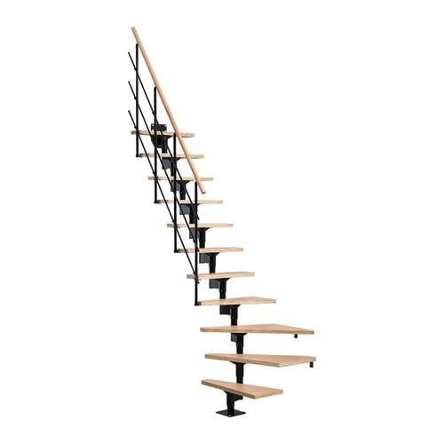 DOLLE Lyon 9-ft Black Modular Staircase Kit in the Staircase Kits ...