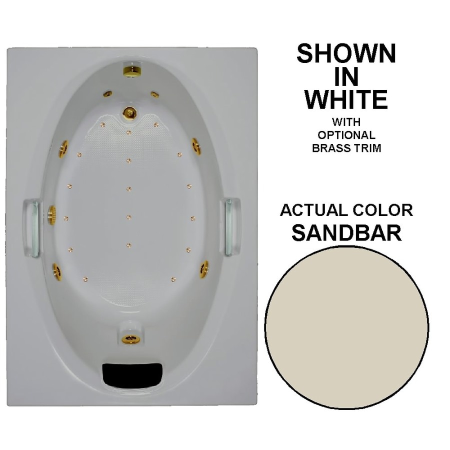 Watertech Whirlpool Baths Designer 60in Sandbar Acrylic DropIn