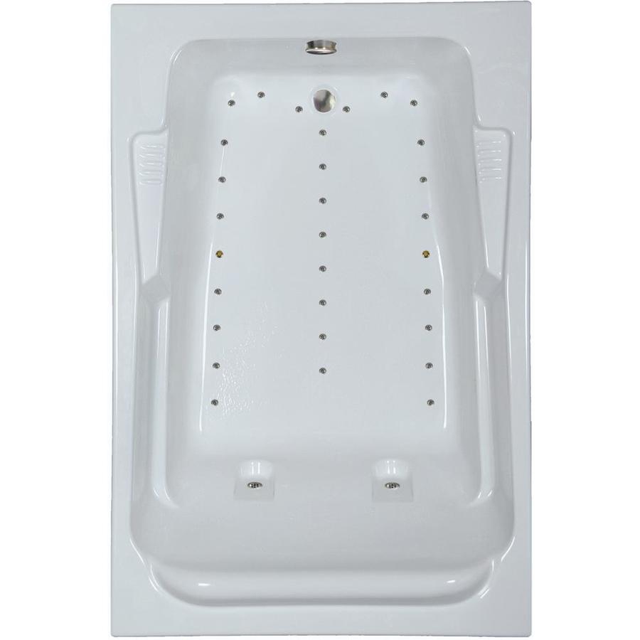 Watertech Whirlpool Baths Designer 71.5in OffWhite Acrylic