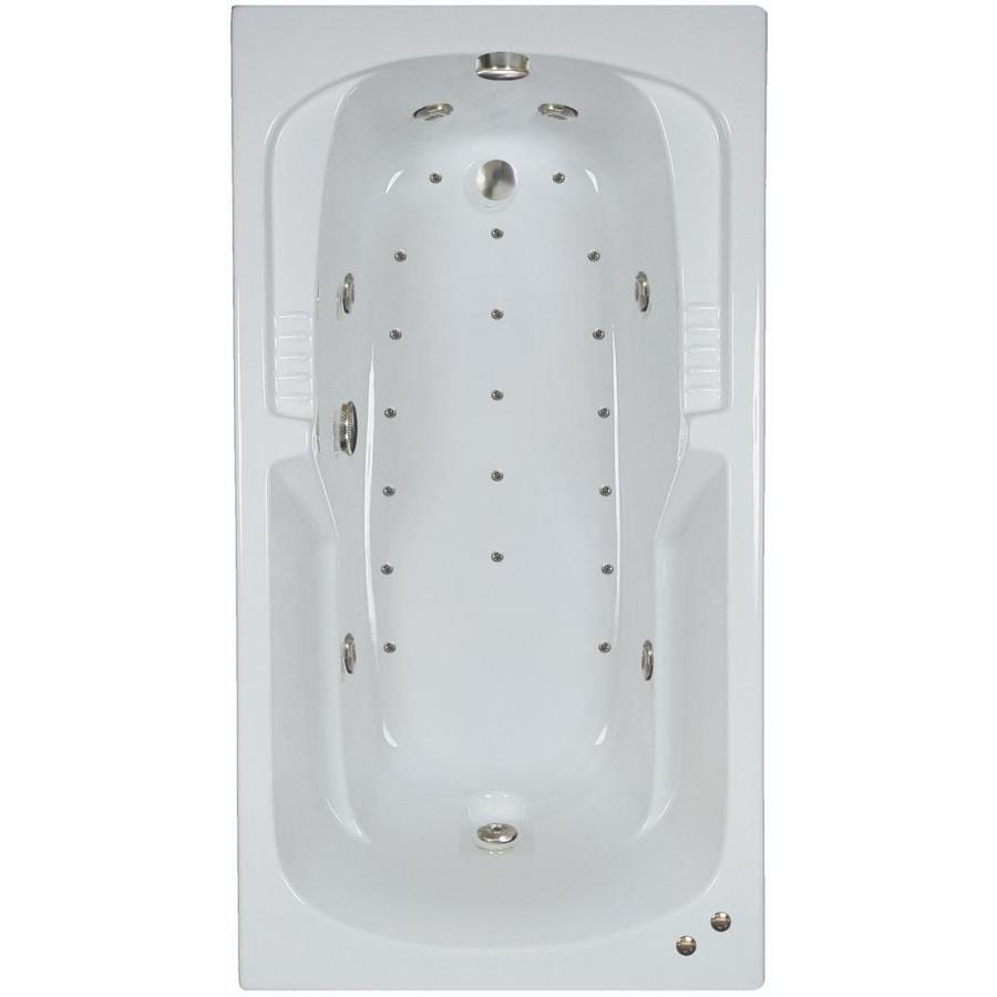 Hydra Massage Baths 72-in White Acrylic Hourglass In Rectangle ...