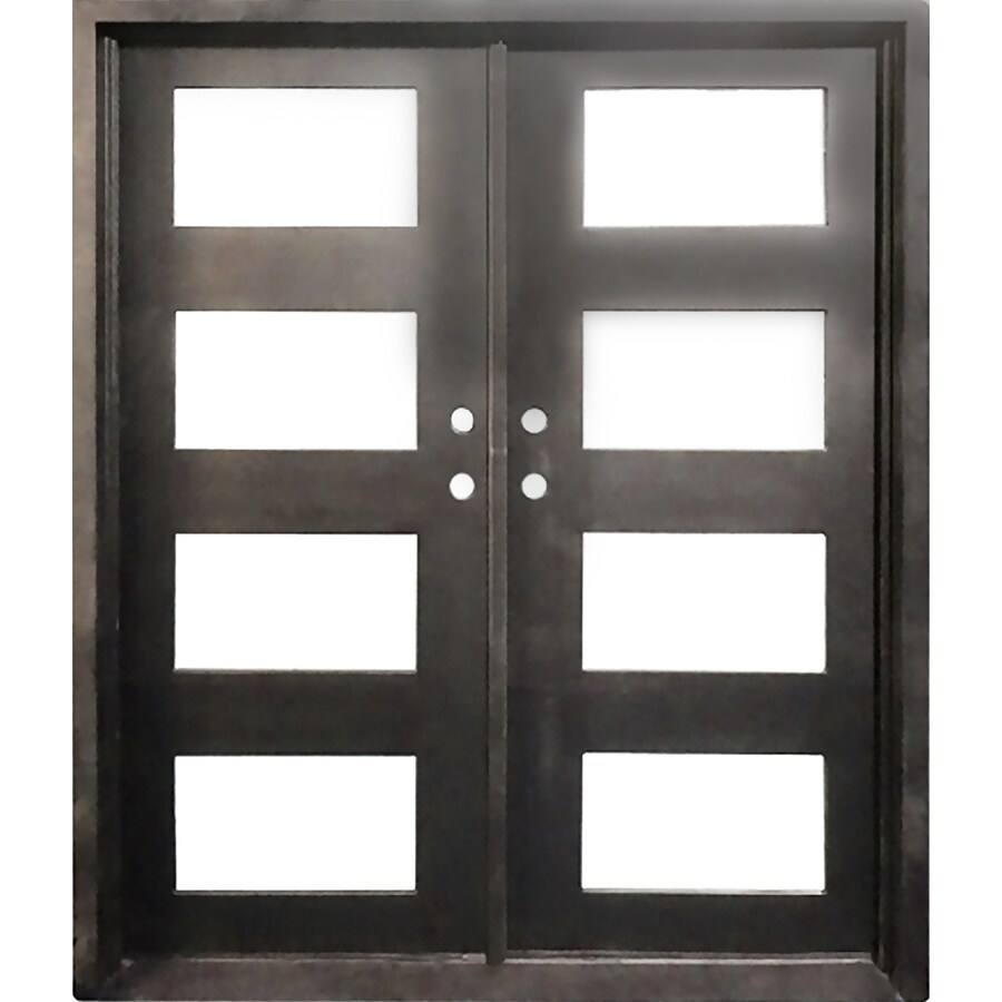 Florida Iron Doors 2 Panel Insulating Core 3 4 Lite Right Hand