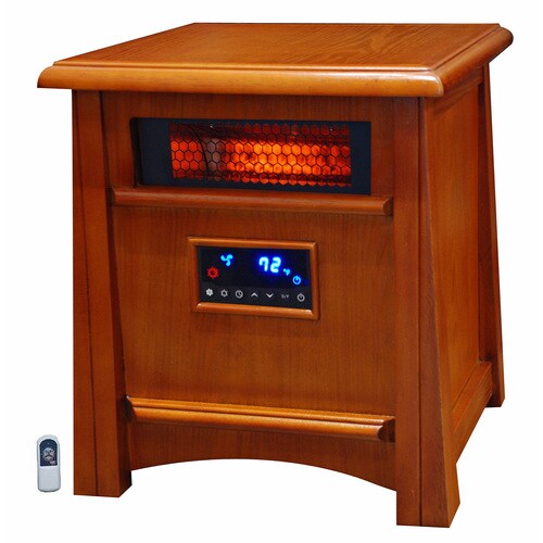 Lifesmart 1500-Watt Infrared Cabinet Electric Space Heater ...