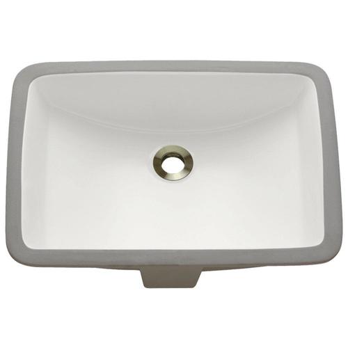 MR Direct Bisque Porcelain Undermount Rectangular Bathroom Sink with