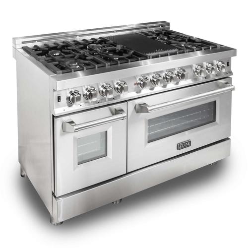 Zline Kitchen Bath Professional 7 Burners 4 Cu Ft 2 Cu Ft Double