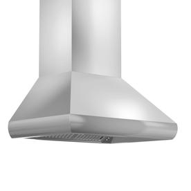 ZLINE 30 in. Professional Wall Mount Range Hood in Stainless Steel with Crown Molding (587CRN-30)