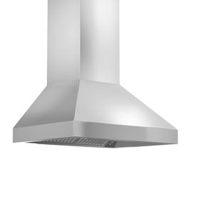 ZLINE KITCHEN & BATH 36-in Ducted Brushed 430 Stainless Steel Wall-Mounted Range Hood (Common: 36 Inch; Actual: 36-in)