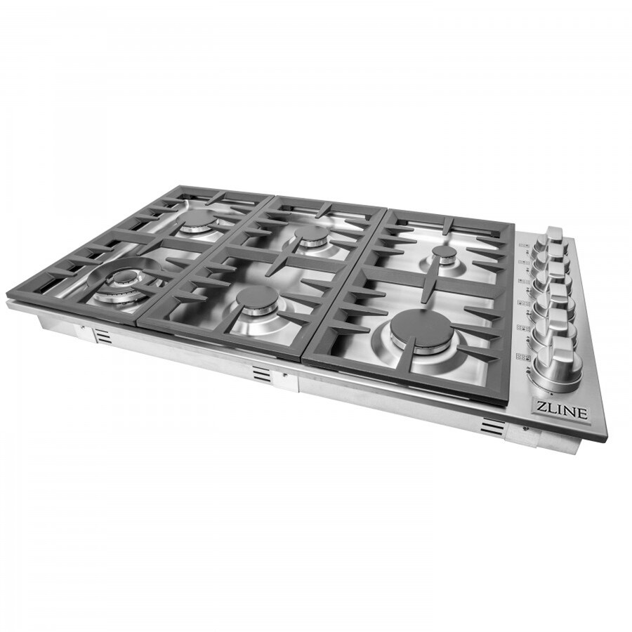 Zline Kitchen Bath Professional 36 In 6 Burner Stainless Steel