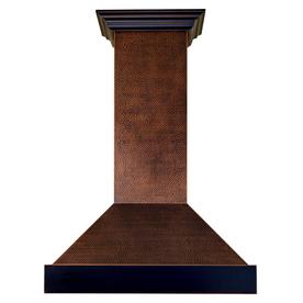 ZLINE KITCHEN & BATH 30-in Ducted Hand Hammered Copper Wall-Mounted Range Hood (Common: 30 Inch; Actual: 30-in)