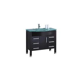 mtd vanities espresso integral single sink bathroom vanity with glass top common 47 - Bathroom Cabinets At Lowes mtd vanities espresso integral single sink bathroom vanity with glass top common 47 - Bathroom Cabinets At Lowes