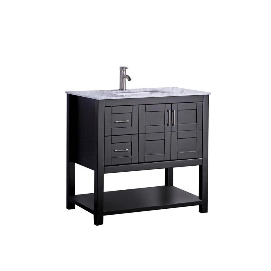 Mtd Vanities 36 In Espresso Single Sink Bathroom Vanity With