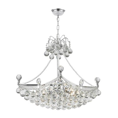 Worldwide Lighting Empire 6 Light Polished Chrome Glam Worldwide Lighting Empire 6 Light Polished Chrome Glam