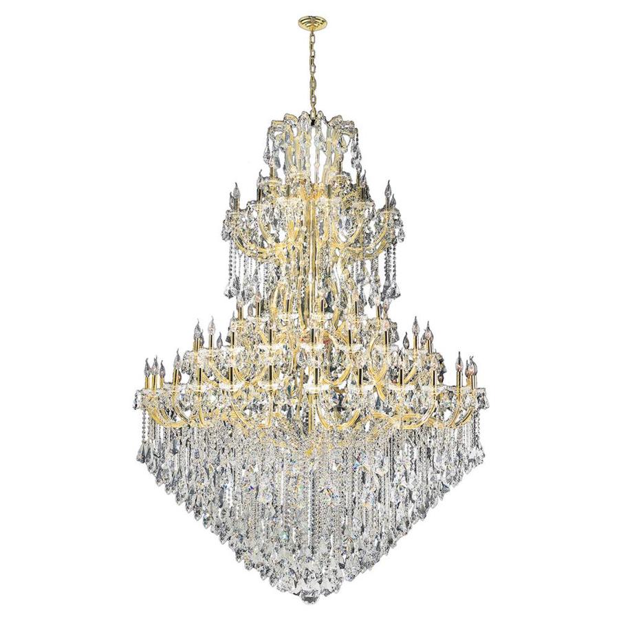 Worldwide Lighting Maria Theresa 72 In 84 Light Polished Gold Worldwide Lighting Maria Theresa 72 In 84 Light Polished Gold Crystal Candle Chandelier