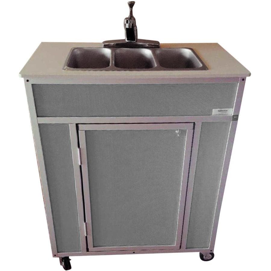 ... MONSAM Gray Triple-Basin Stainless Steel Portable Sink at Lowes.com