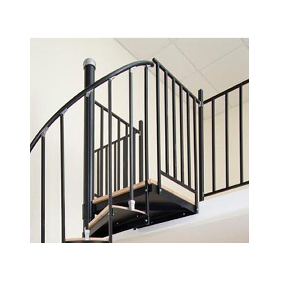 The Iron Shop Ontario 2 5 Ft White Painted Wrought Iron Stair