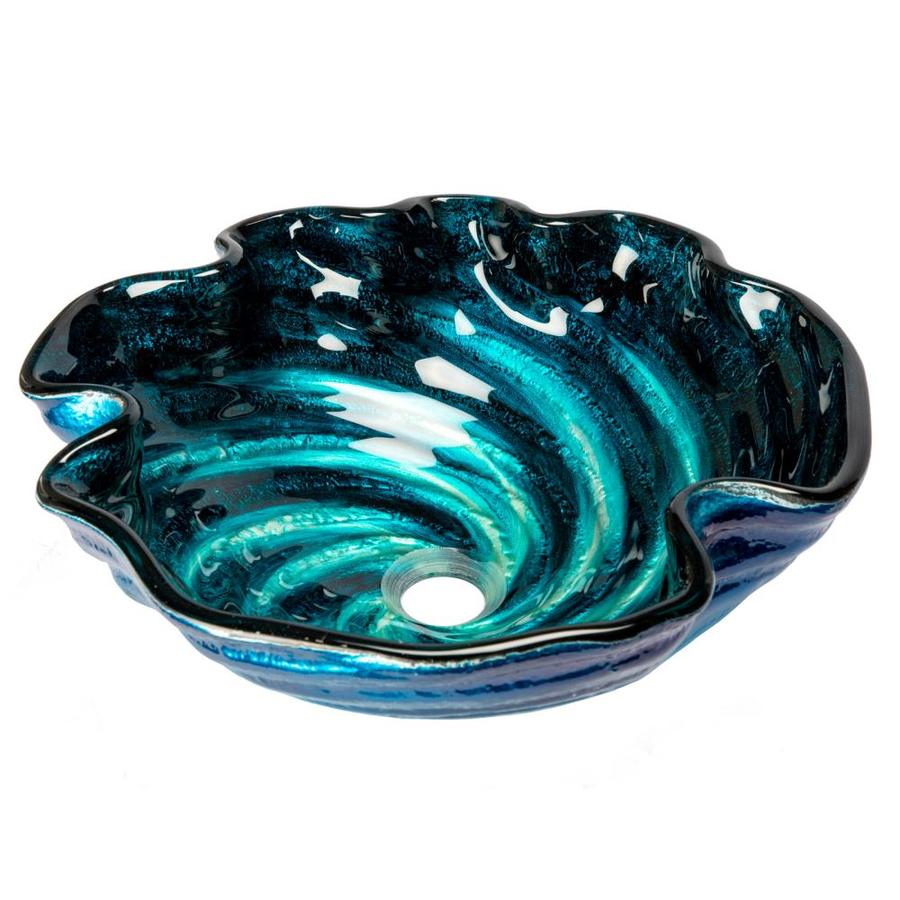 Eden Bath Eden Glass Sinks Glass Vessel Round Bathroom Sink at