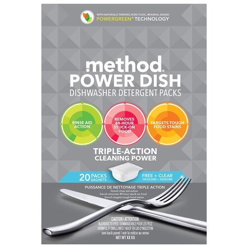 Method 20Count Unscented Dishwasher Detergent at