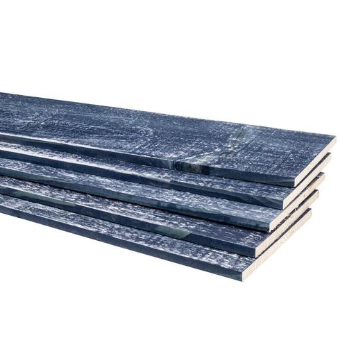 Stonewashed 9sq ft Indigo Wood Wall Plank Kit in the Wall Planks