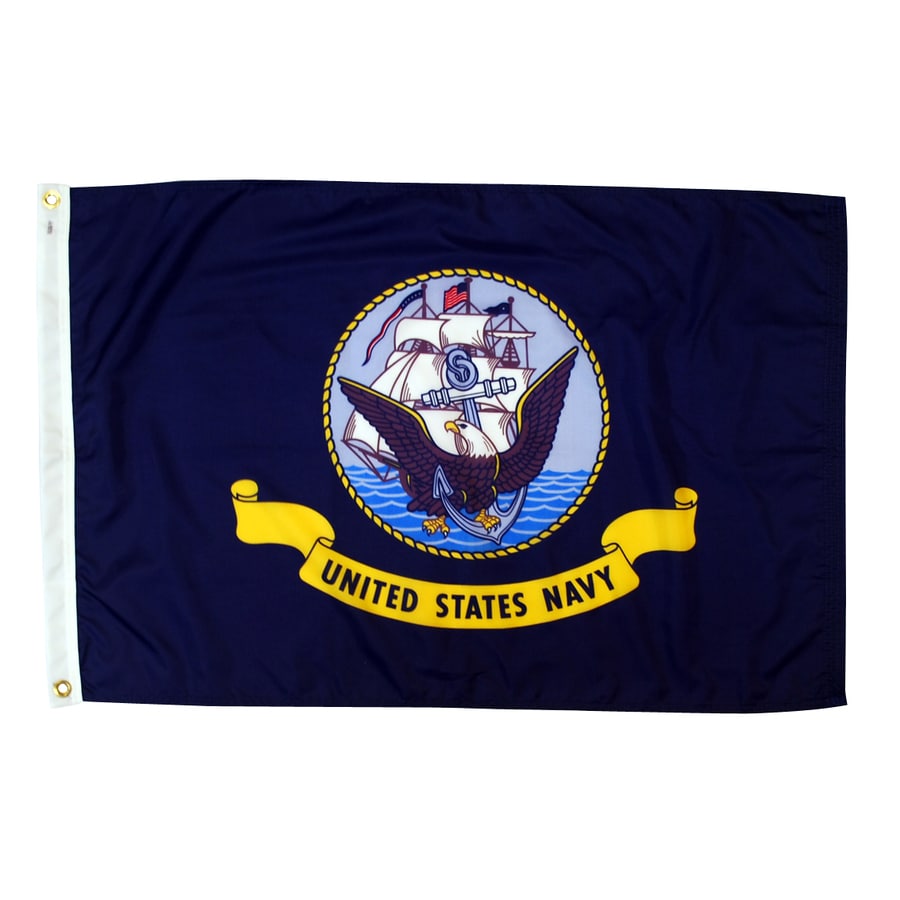 3-ft W x 2-ft H Military Navy Flag at Lowes.com