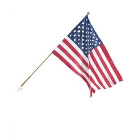 Independence Flag 4-ft W x 2.5-ft H American Embroidered Flag