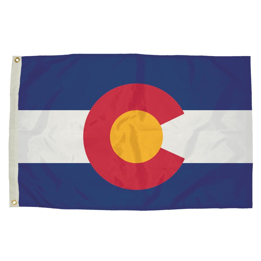 5-ft W x 3-ft H State Colorado Flag at Lowes.com