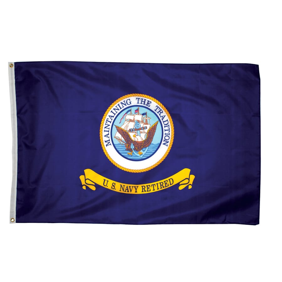 4-ft W x 3-ft H Military Navy Flag at Lowes.com