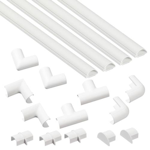 D Line Micro Cable Cover 17 Piece 240 In L White Raceway Lowes Com