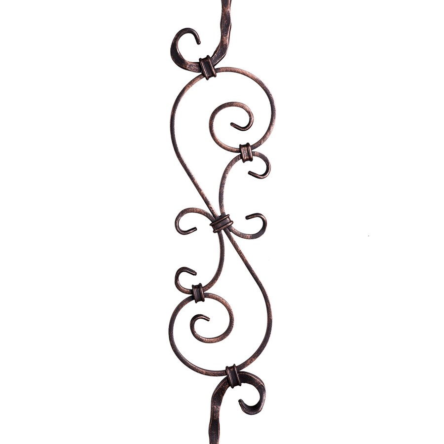 House of Forgings Tuscan Hammered 44-in Oil Rubbed Bronze Wrought Iron ...