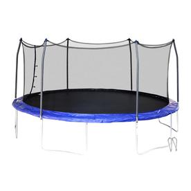 UPC 818567010086 product image for Skywalker 15-ft Oval Blue Backyard Trampoline with Enclosure | upcitemdb.com