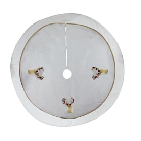 allen + roth Ar Floral Stag Head Tree Skirt