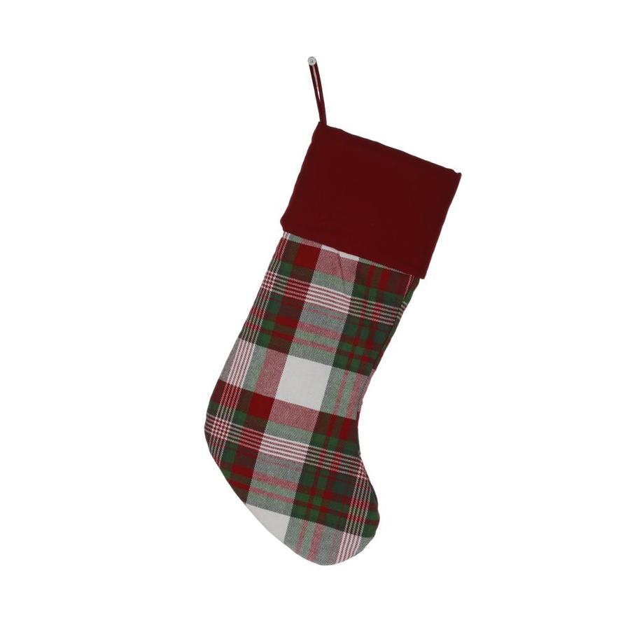 Holiday Living SS Traditional Plaid Stocking at Lowes.com