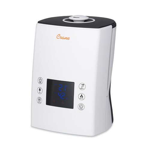 Crane Warm and Cool Mist Humidifiers 1.3-Gallon Tabletop Ultrasonic ...