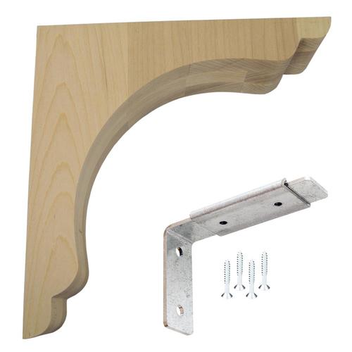 Federal Brace 3 In X 10 In Maple Unfinished Wood Corbel At