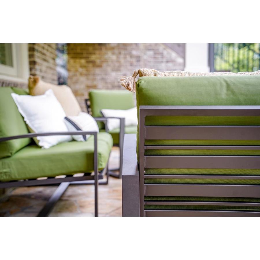 Leisure Made Jasper 4Piece Aluminum Frame Patio Conversation Set with