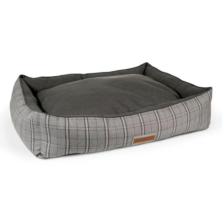 The Houndry Grey Hound Sunbrella Acrylic Fabric Rectangular Dog Bed (Medium) in the Pet Beds