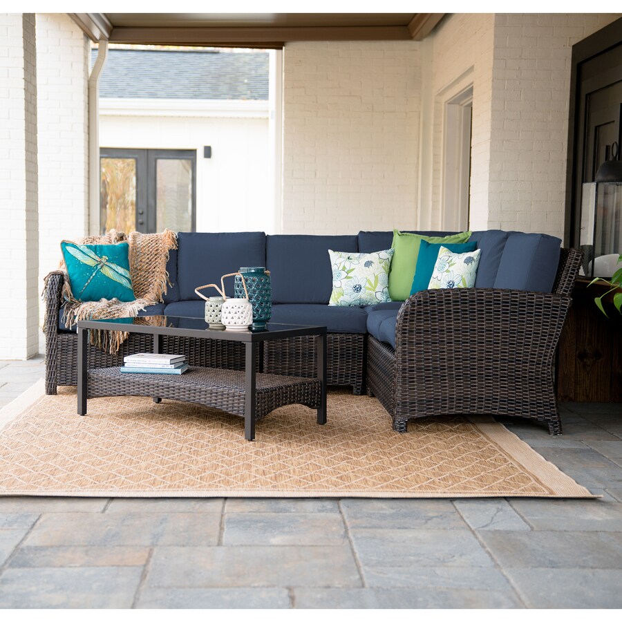 Leisure Made Jackson Woven Outdoor Sectional with Cushion(s) and