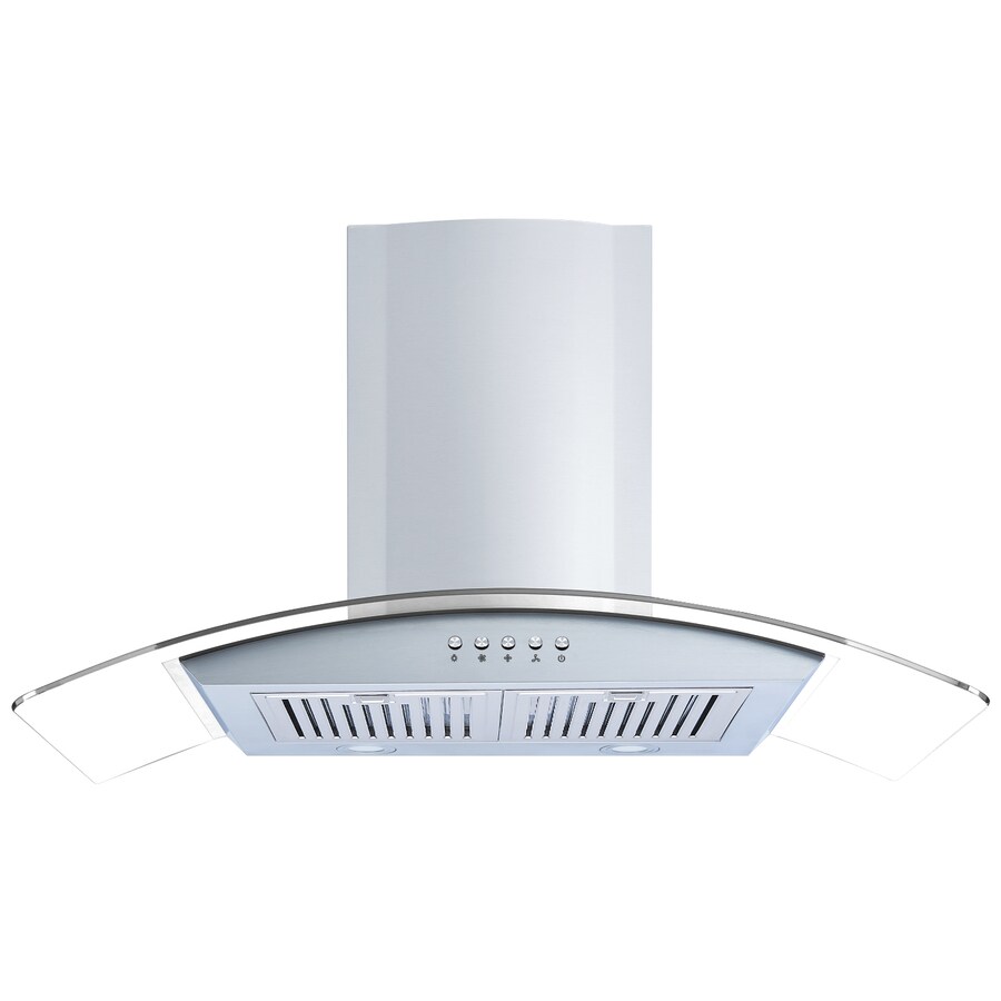 Winflo Convertible Stainless Steel Wall Mounted Range Hood Common