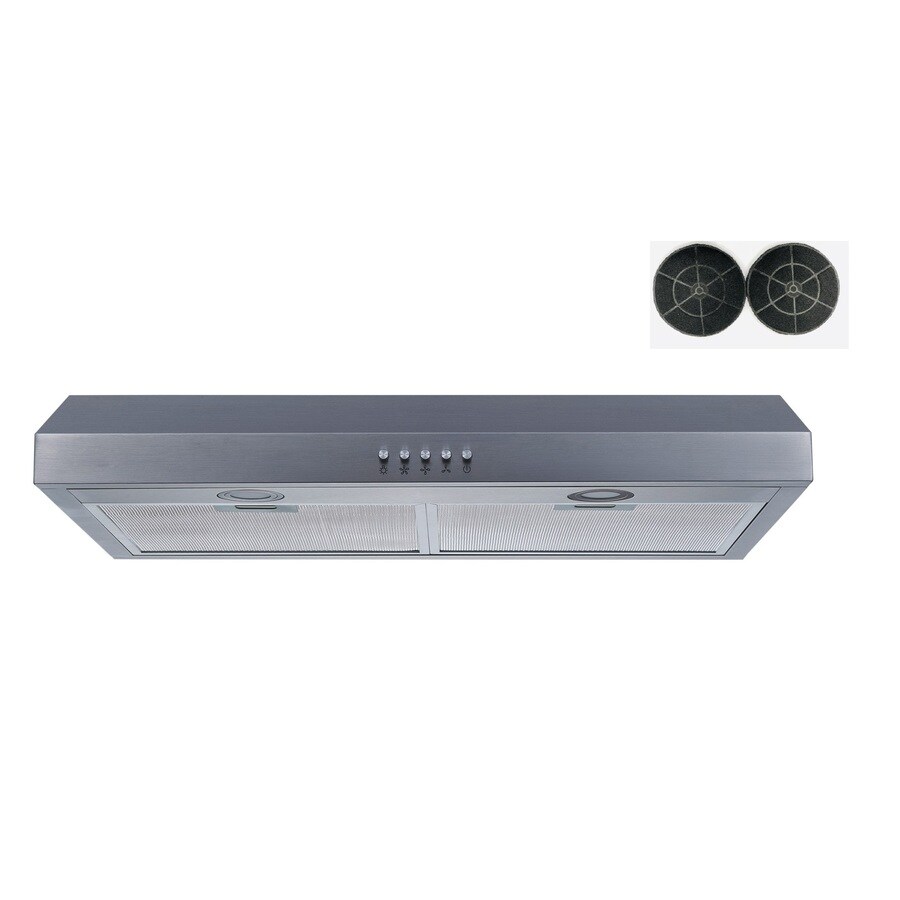 Winflo 30-in Convertible Stainless Steel Undercabinet Range Hood (Common: 30 Inch; Actual: 29.5-in) at Lowes.com