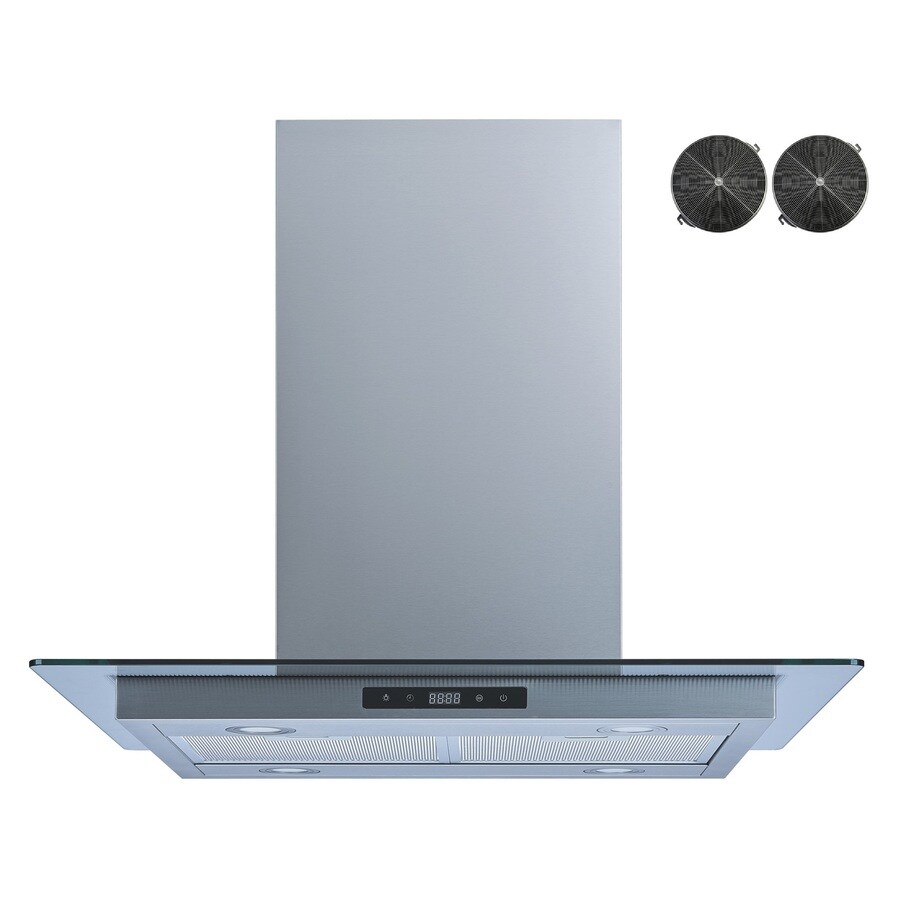 Winflo 36in Convertible Stainless Steel Island Range Hood 36