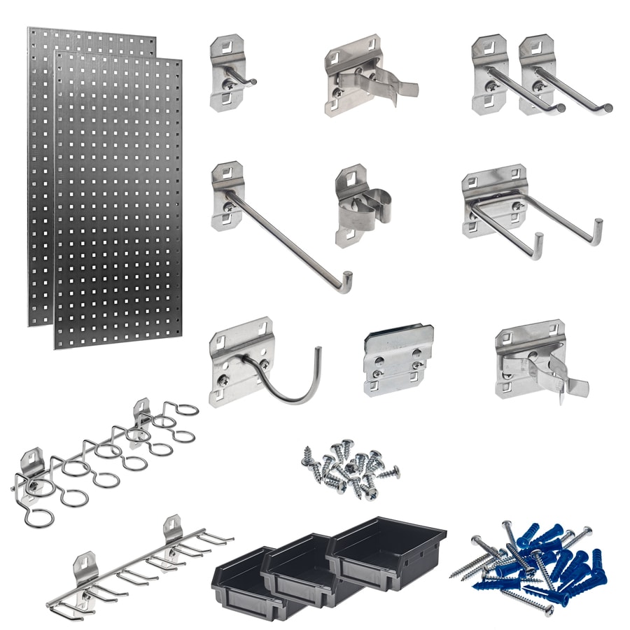 Locboard 38 Piece Steel Pegboard Actual 18 In X 36 At Lowes Locboard 38 Piece Steel Pegboard Actual 18 In X 36