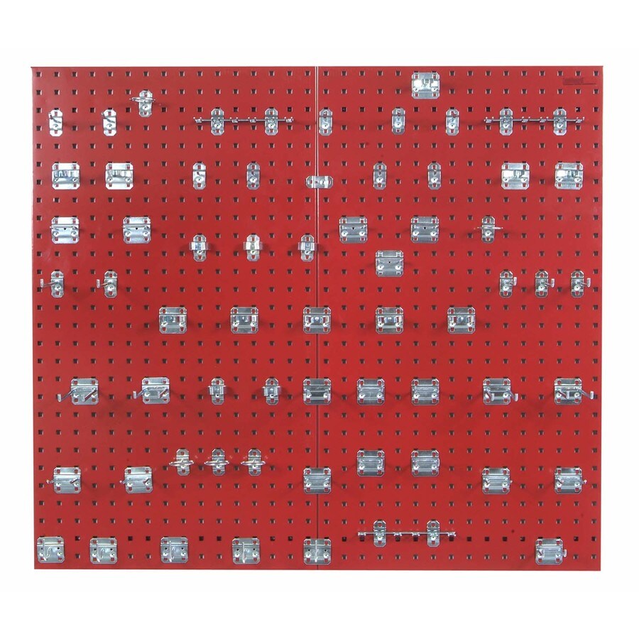 LocBoard 65Piece Steel Pegboard Kit (Actual 24in 42.5in) in the