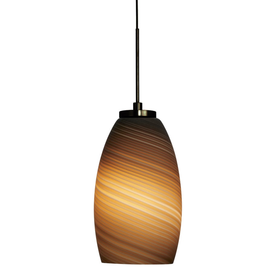 PD185MOBZX3M Stone Bronze Modern Tinted Glass Mini (Less Than 10-in) Mini