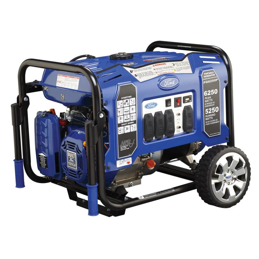 Ford 5250-Watt Gasoline Portable Generator with Oem Engine in the ...