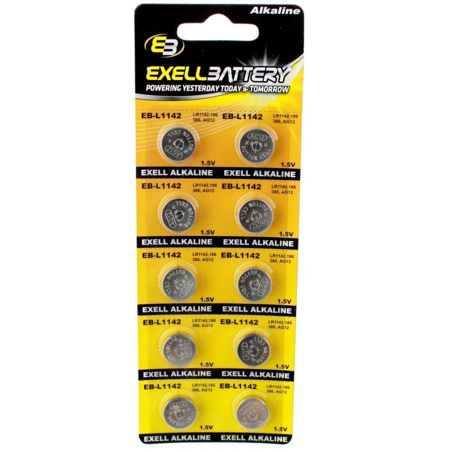 Exell Battery Alkaline L1142 Button Batteries in the Coin & Button ...